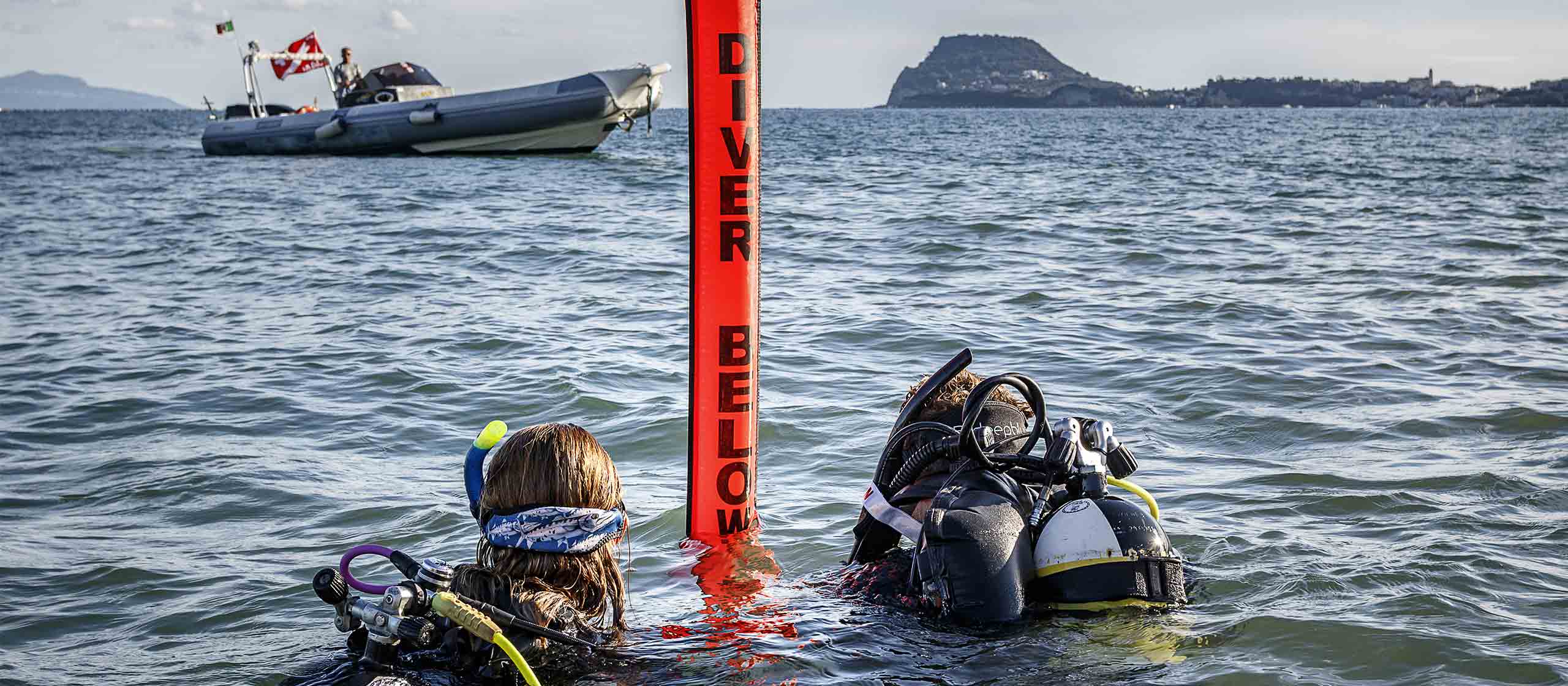 Immersioni subacquee Rosa SMB/DSMB 117x13cm con 30m Rosa FINGER REEL 
